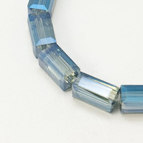 Electroplate Glass Beads EGLA-J023-12x6mm-WLS05-1