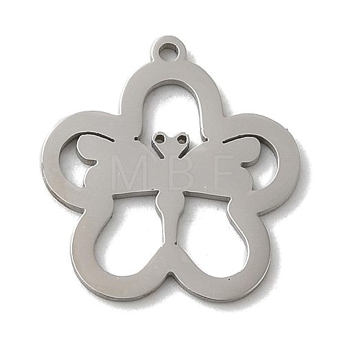 Non-Tarnish 201 Stainless Steel Pendants STAS-E206-05P-02-1