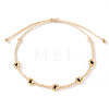 Handmade Glass Seed Bead Braided Bead Bracelets AU9604-3-1