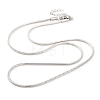 201 Stainless Steel Round Snake Chain Necklaces for Women NJEW-G140-06D-P-1-1