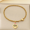 Mother's Day 304 Stainless Steel Enamel Charm Bracelets WG05AE3-07-1