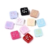 Opaque Enamel Acrylic Beads OACR-Q199-03-1