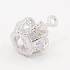 Brass Micro Pave Cubic Zirconia Pendants LS-ZIRC-L008-40B-2