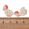 2-Hole Printed Transparent Resin Buttons RE-CBA858C-21-3