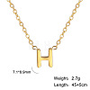 201 Stainless Steel Initial Pendant Necklaces FS-WG78A3B-08-1