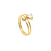 304 Stainless Steel Pave Cubic Zirconia Cuff Open Rings WG5A0BA-01-2