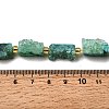Electroplated Natural Druzy Agate Beads Strands G-R012-A02-06-4