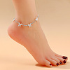 Alloy Crystal Rhinestone Link Chain Anklets WG690B2-20-1