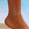 Alloy Double/Multi Layer Chain Anklets for Women WG9DD83-11-1