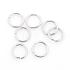 Tarnish Resistant 304 Stainless Steel Open Jump Rings STAS-J013-10xx1.2mm-01-1