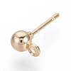 Iron Ball Stud Earring Findings LS-X-KK-R071-09RG-1