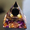 Resin Orgonite Pyramids with Ball PW-WG29079-01-1