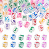 50Pcs Acrylic European Beads MACR-TADJ0001-13S-2