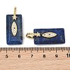 Natural Lapis Lazuli Faceted Pendants GG-CBA4154-06G-07-3