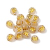 Luminous Transparent Acrylic Beads OACR-P037-01B-W-2