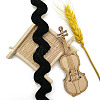 Polyester Wavy Fringe Trim OCOR-WH0046-94E-01-1