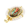Rack Plating Brass Enamel Pendants X-KK-C056-07G-03-2
