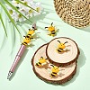 6Pcs Silicone Focal Beads SIL-YW0002-13-4