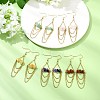Natural Gemstone Dangle Earrings EJEW-JE07287-1