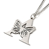 201 Stainless Steel Necklaces NJEW-Q336-01A-P-4