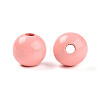Painted Natural Wood Beads WOOD-A018-16mm-14-2