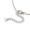 304 Stainless Steel Singapore Chain Bracelet Making AJEW-JB01306-02-3