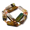 Natural Yellow Agate Beads Strands G-H342-B02-01-3