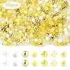 350Pcs 7 Colors Transparent  & Opaque Acrylic Beads MACR-YW0004-79-1