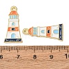 Ocean Alloy Enamel Pendants ENAM-B041-01K-2