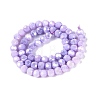 Anti-Tarnish Electroplate Glass Beads Strands EGLA-ZX010-6mm-08-4