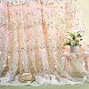 6 Yards Flower Pattern Milk Fiber Mesh Fabric DIY-NB0014-82A-4