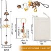  4Pcs DIY Keychain Hanging Ornaments Kits DIY-NB0005-05-5