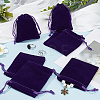 Velvet Jewelry Drawstring Gift Bags ABAG-BBC0001-10B-04-4