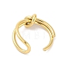 Simple Knotted 304 Stainless Steel Open Cuff Ring for Women Men RJEW-Z038-04G-3