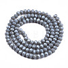 Electroplate Glass Beads Strands EGLA-A034-P8mm-A16-2