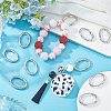 20Pcs Alloy Spring Gate Rings PALLOY-SC0010-53A-P-4