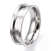 201 Stainless Steel Grooved Finger Ring Settings RJEW-TAC0017-6mm-01A-2