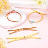 4Pcs 4 Colors Polyester Cord Bracelet Making MAK-TA0001-44-7