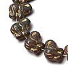 Painted Glass Beads Strands GLAA-Z021-11H-3