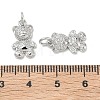 SHEGRACE Brass Micro Pave Clear Cubic Zirconia Pendants XGRQ3P254-633P-3