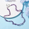 Natural Amethyst Chip Beaded Necklace NJEW-JN04615-06-2
