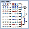  50Pcs 25 Styles Alloy Enamel Connector Charms FIND-TA0003-23-3