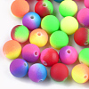 Rubberized Style Acrylic Beads MACR-T023-32A-1