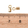 Ion Plating(IP) 304 Stainless Steel Fold Over Crimp Cord Ends STAS-P434-05B-G-3