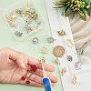 32Pcs 4 Style Alloy Stud Earring Findings FIND-DC0001-98-3