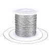 2 Rolls Round PET Metallic Thread MCOR-TADJ0001-01D-02-1