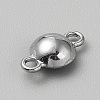Faceted Glass Flat Round Connector Charms FIND-WH20042-56D-2