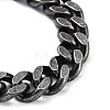 304 Stainless Steel Dragon Head Design Cuban Link Chains Bracelets for Men & Women BJEW-D031-19B-3