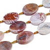 Natural Fire Crackle Agate Beads Strands G-P605-L03-01D-2
