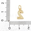 Brass Charms KK-G544-10G-02-3